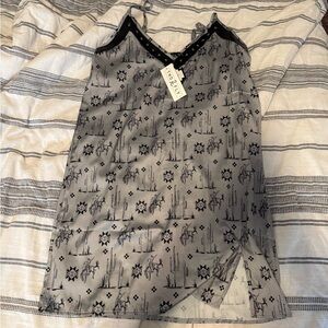 Silk Western Themed Dress